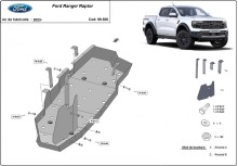 Plieninė kuro bako apsauga Ford Ranger Raptor (2023-2026)