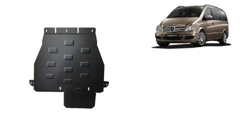 Plieninė pavarų dėžės apsauga Mercedes Viano W639 - 4x4 - automatinė pavarų dėžė (2003-2014) Plieninė pavarų dėžės apsauga Mercedes Viano W639 - 4x4 - automatinė pavarų dėžė (2003-2014)