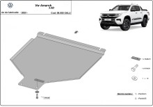 Aliumininė pavarų dėžės apsauga Volkswagen Amarok (2022-2026)