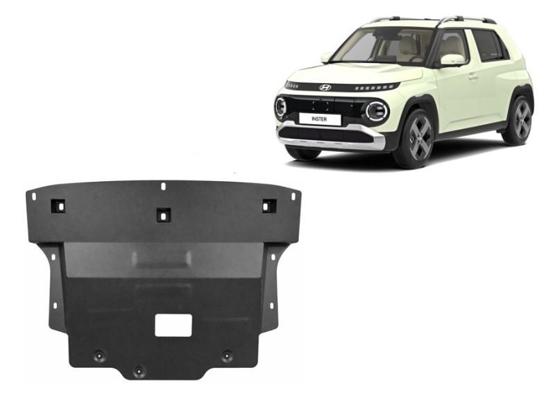 Plieninė variklio apsauga Hyundai Inster (2024-2026)