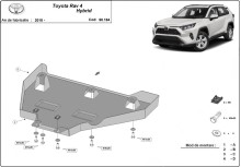 Plieninė diferencialo apsauga Toyota RAV 4 Hybrid (2018-2025)