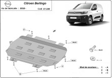 Plieninė variklio apsauga Citroen Berlingo (2018-2026)