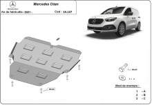 Plieninė variklio apsauga Mercedes Citan (2021-2026)
