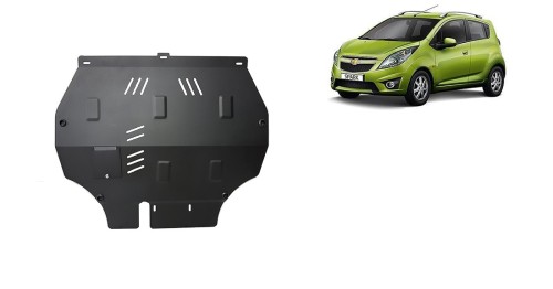 Plieninė variklio apsauga Chevrolet Spark (2009-2026)