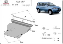 Plieninė variklio apsauga Honda HR-V (1999-2005)