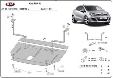 Plieninė variklio apsauga Kia Rio 3 (2011-2017)