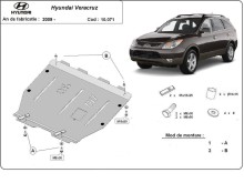 Plieninė variklio apsauga Hyundai Veracruz (2009-2015)