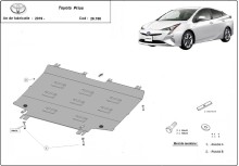 Plieninė variklio apsauga Toyota Prius (2016-2026)