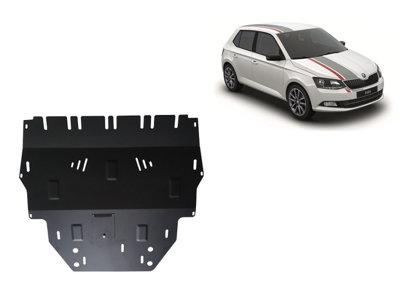 Plieninė variklio apsauga Skoda Fabia 3 dyzelinas (2015-2021)
