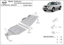 Stalowa Osłona skrzyni biegów Nissan Pathfinder - Aluminium (2005-2015)