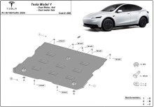 Plieninė elektros variklio apsauga Tesla Model Y AWD (2024-2026)