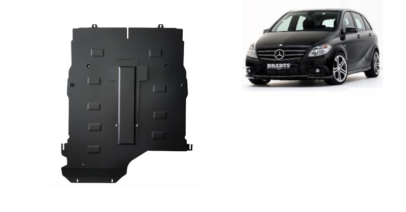 Plieninė variklio apsauga Mercedes B-Class (2005-2011)