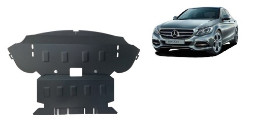 Plieninė variklio apsauga Mercedes C-Class W205 4x4 (2014-2021)