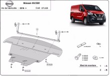 Plieninė variklio apsauga Nissan NV300 (2014-2021)