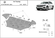 Plieninė variklio apsauga Volkswagen Touareg (2018-2026)