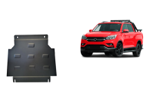Plieninė pavarų dėžės apsauga Ssangyong Musso Grand (2018-2026)