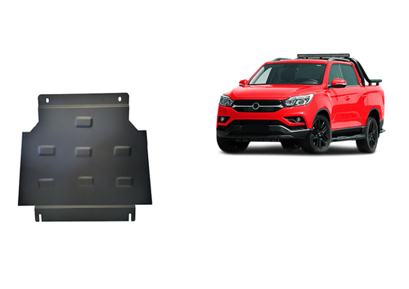 Plieninė pavarų dėžės apsauga Ssangyong Musso Grand (2018-2026)