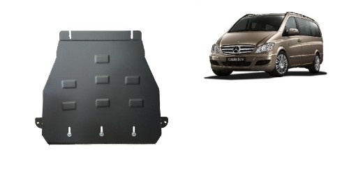 Plieninė pavarų dėžės apsauga Mercedes Viano W639 - 2.2 D 4x2 (2003-2014) Plieninė pavarų dėžės apsauga Mercedes Viano W639 - 2.2 D 4x2 (2003-2014)