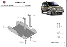 Plieninė diferencialo apsauga Fiat Panda 4x4 (2003-2012)