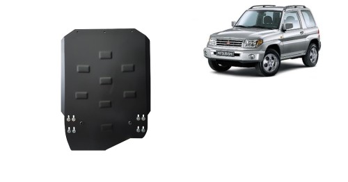 Plieninė pavarų dėžės apsauga Mitsubishi Pajero Pinin (1997-2007) Plieninė pavarų dėžės apsauga Mitsubishi Pajero Pinin (1997-2007)
