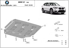 Plieninė variklio apsauga BMW X1 F48 (2015-2022)