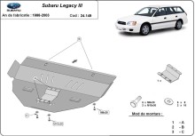 Plieninė variklio apsauga Subaru Legacy III (1998-2003)