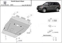 Aliumininė variklio apsauga Suzuki Grand Vitara 2 (2005-2019)