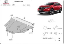 Plieninė variklio apsauga Honda CR-V (2017-2022)
