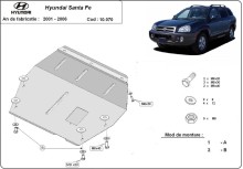 Plieninė variklio apsauga Hyundai Santa Fe (2001-2006)