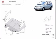 Plieninė variklio apsauga Seat Alhambra (1999-2010)