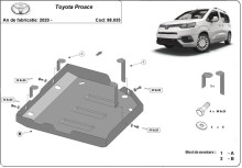 Plieninė AdBlue bako apsauga Toyota Proace (2020-2026)