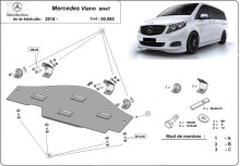 Plieninė variklio apsauga Mercedes Viano W447, 4x2, 1.6 D (su Start-Stop sistema) (2014-2026)