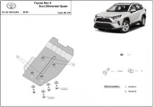 Plieninė diferencialo apsauga Toyota RAV 4 (2018-2026)