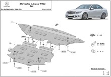 Plieninė variklio apsauga Mercedes C-Class W204 4x4 (2006-2014)