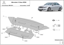 Plieninė variklio apsauga Mercedes C-Class W204 (2006-2014)