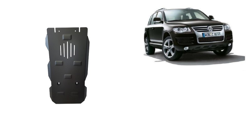 Plieninė automatinės pavarų dėžės apsauga Volkswagen Touareg 7L (2003-2010)