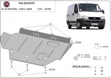 Plieninė variklio apsauga Fiat Ducato (1994-2006)