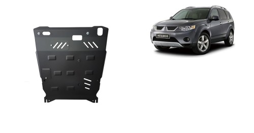 Plieninė variklio apsauga Mitsubishi Outlander (2006-2012)