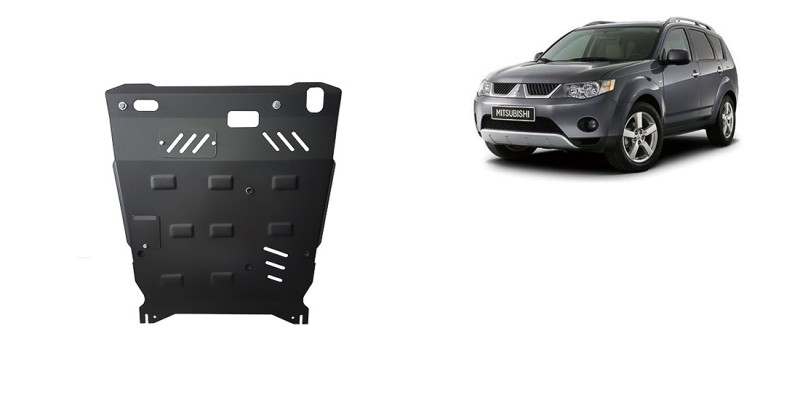 Plieninė variklio apsauga Mitsubishi Outlander (2006-2012)