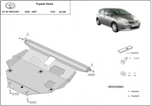 Plieninė variklio apsauga Toyota Corolla Verso (2002-2008)