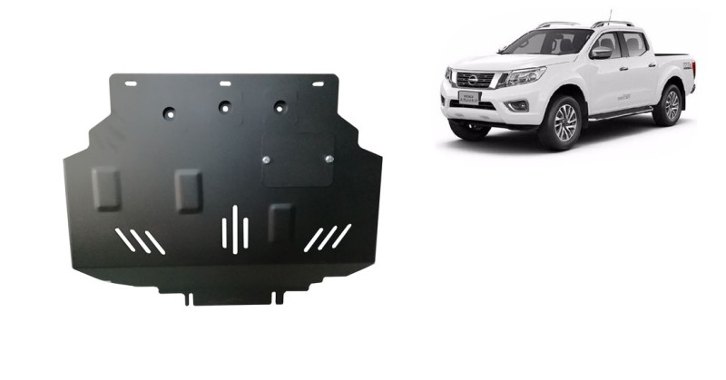 Plieninė variklio apsauga Nissan Navara NP300 - D23 (2015-2021)