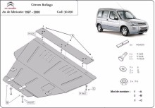 Plieninė variklio apsauga Citroen Berlingo (1997-2008)