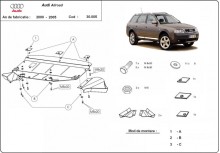 Plieninė variklio apsauga Audi Allroad A6 (2000-2005)