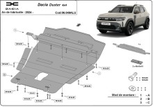 Aliumininė variklio apsauga Dacia Duster - 4x4 (2024-2026)