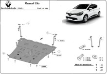 Plieninė variklio apsauga Renault Clio 5 (2019-2025)