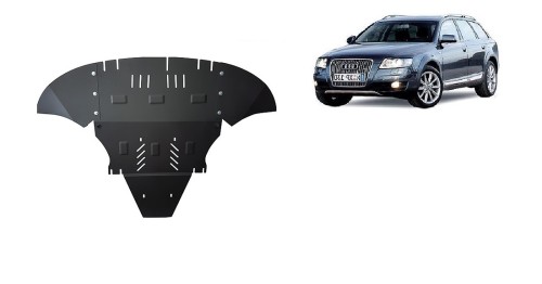 Plieninė variklio apsauga Audi A6 Allroad 2 - z bokami (2005-2011)