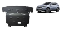 Plieninė variklio apsauga Hyundai Santa Fe (2012-2018)