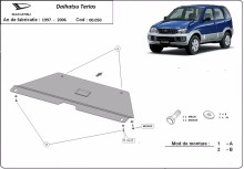 Plieninė pavarų dėžės apsauga Daihatsu Terios (1997-2006)