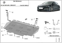 Aliumininė variklio apsauga Volkswagen Scirocco (2008-2017)