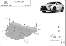 Aliumininė variklio apsauga Lexus NXAZ20 (2021-2026)